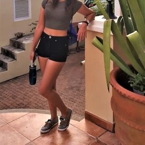 Black High Waisted Shorts